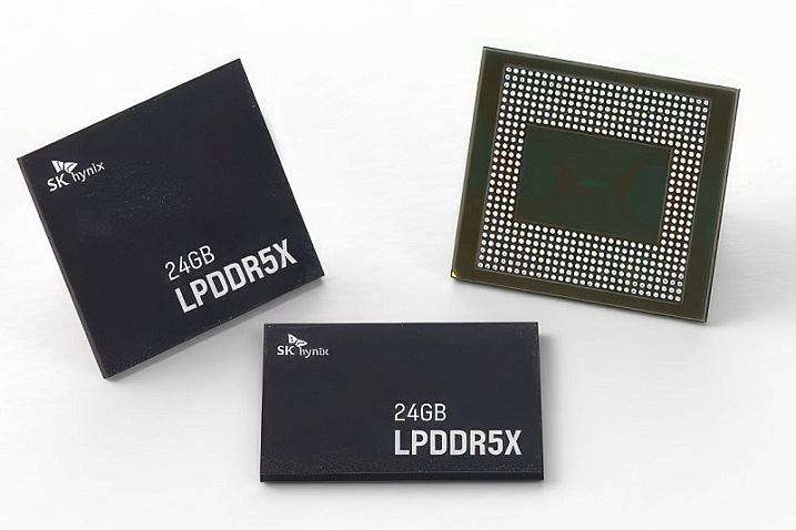 SK hynix начала массовое производство памяти LPDDR5X объемом 24 Гбайта
