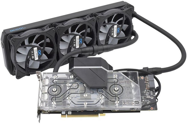 ELSA выпустила GeForce RTX 3090 LC с интегрированной 360-мм СЖО от AlphaCool