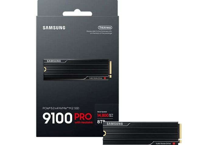 Твердотельный накопитель Samsung 9100 PRO объёмом 8 Тбайт оценён в $1000