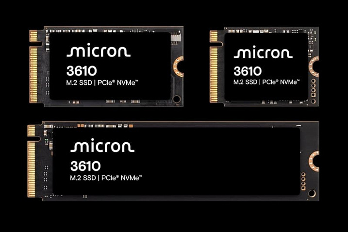 CES 2026: накопитель Micron 3610 вмещает 4 Тбайта памяти в форм-факторе M.2 2230