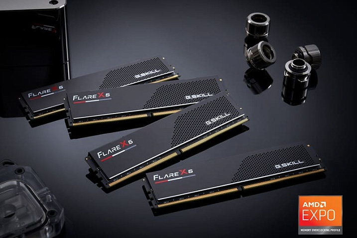 G.SKILL объявила о доступности комплектов памяти DDR5-6000/6400 объёмом 256/128 Гбайт
