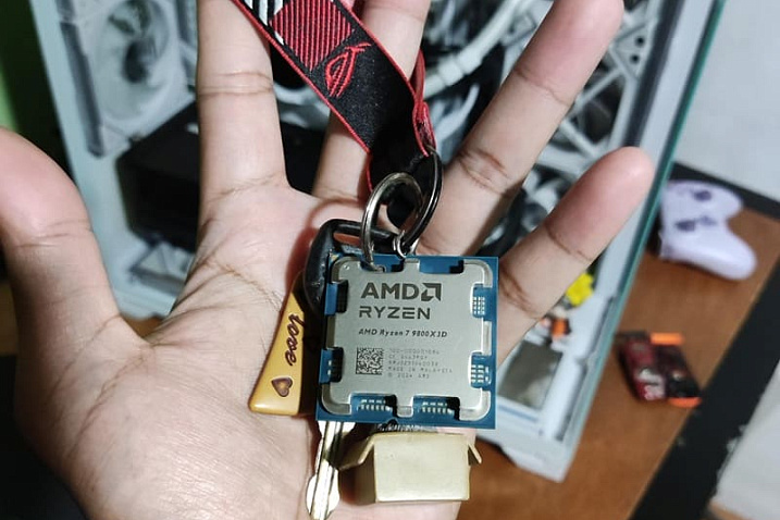 Отсутствие чека на AMD Ryzen 7 9800X3D превратило процессор в брелок для ключей