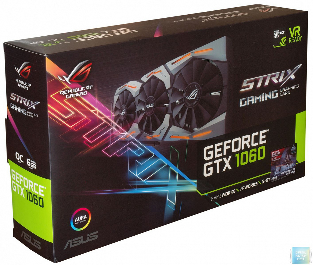 Обзор и тест видеокарты ASUS GeForce GTX 1060 Strix (ROG  STRIX-GTX1060-O6G-GAMING) — i2HARD