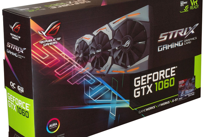 Обзор и тест видеокарты ASUS GeForce GTX 1060 Strix (ROG STRIX-GTX1060-O6G-GAMING)