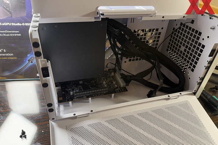 Корпус для внешней видеокарты Sparkle eGPU Studio-G 850 оснащен Thunderbolt 5