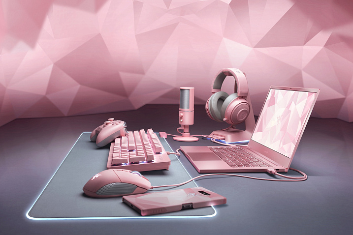 Специально ко Дню Святого Валентина Razer представила новое игровое оборудование в серии Quartz Pink