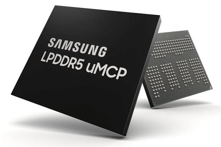 Samsung начала массовое производство модулей LPDDR5 uMCP для смартфонов