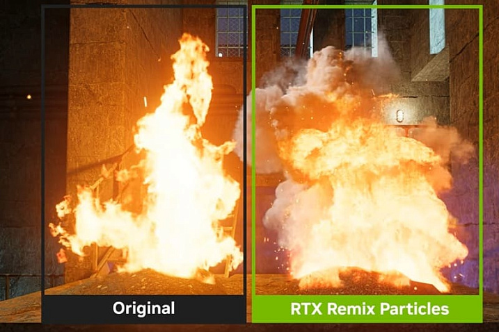 Обновление NVIDIA RTX Remix добавило поддержку частиц с трассировкой пути