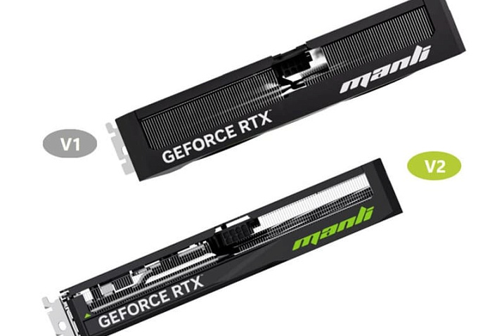 Manli выпустила уменьшенную GeForce RTX 5060 Ti V2 с упрощённым охлаждением