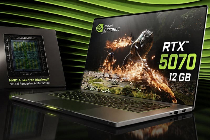 NVIDIA официально запустила мобильную GeForce RTX 5070M с 12 Гбайтами VRAM