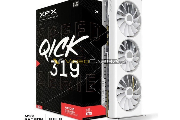 XFX Radeon RX 7800 XT скоро будет выпущена в белом цвете