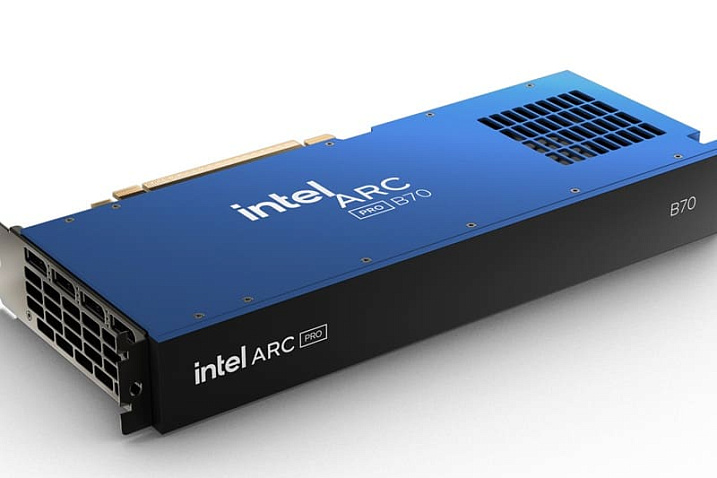 Intel представила профессиональные видеокарты Arc Pro B70 и B65