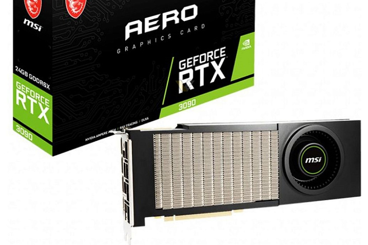 MSI представила GeForce RTX 3090 AERO с турбинным охлаждением