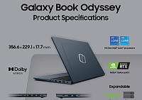 Samsung раскрыла подробности первого игрового ноутбука компании Galaxy Book Odyssey