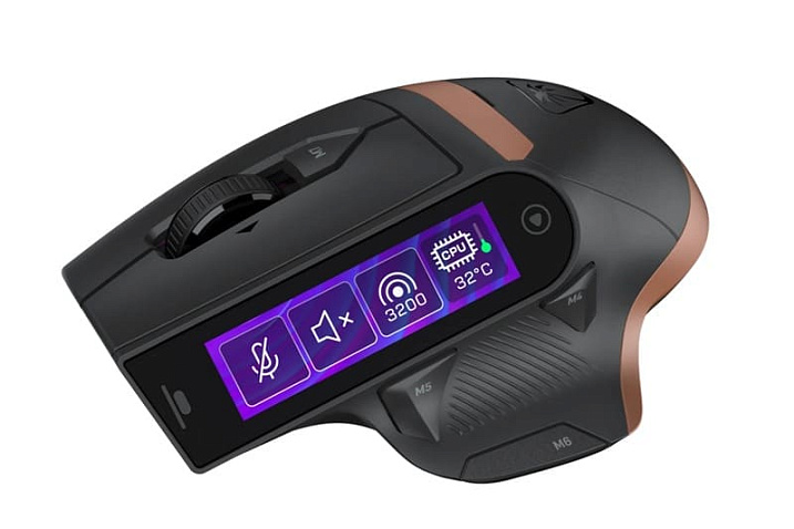 Мышь Turtle Beach MC7 вместо дополнительных кнопок предлагает сенсорный дисплей