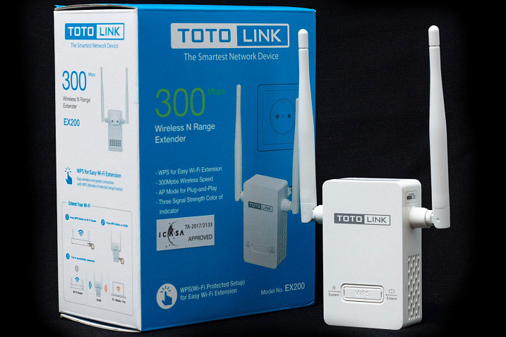 Обзор и тестирование повторителя беспроводного сигнала TOTOLINK EX200