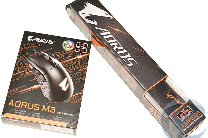 Обзор игровой мыши Aorus M3 и коврика Aorus AMP500