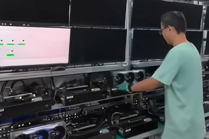 GeForce RTX 5090 замечена на видео с заводских испытаний