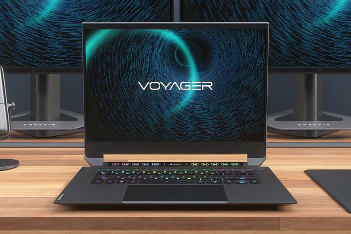 CORSAIR анонсировала свой первый ноутбук VOYAGER a1600 AMD Advantage Edition