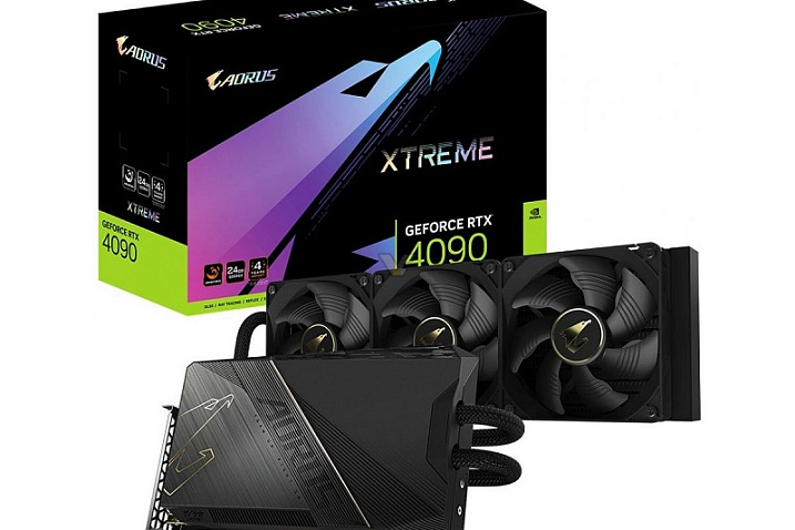 GIGABYTE представила GeForce RTX 4090 AORUS Waterforce с интегрированной СЖО
