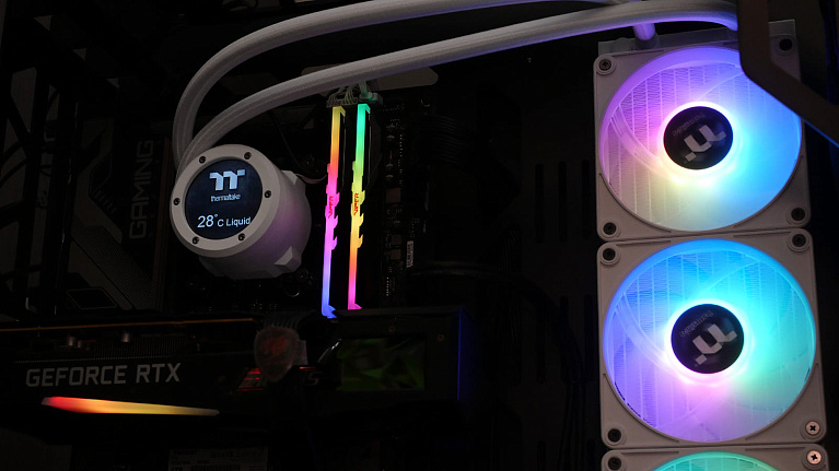 Обзор и тест системы охлаждения Thermaltake TH360 V2 Ultra EX ARGB Sync Snow Edition