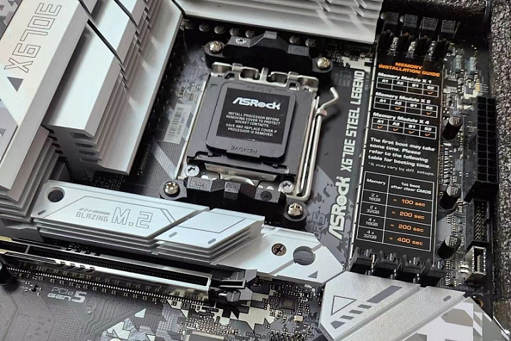 Первый запуск материнских плат на AMD X670E может длиться до 400 секунд