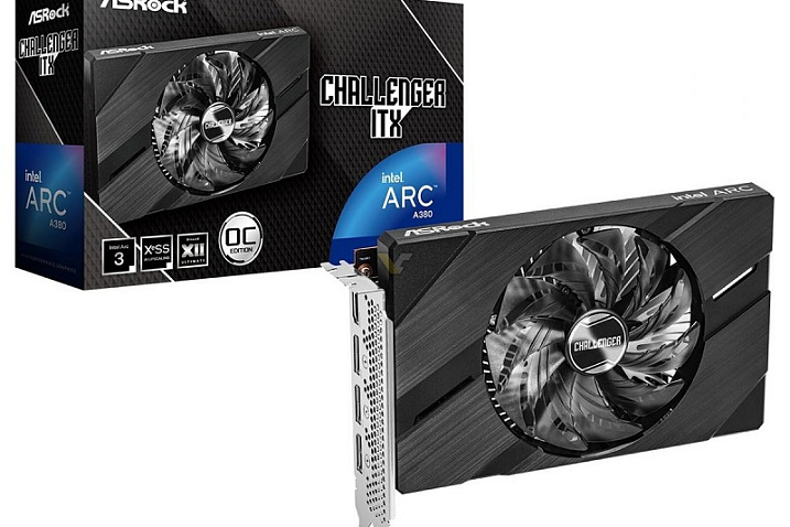 ASRock начала продажи игровой видеокарты Arc A380 Challenger ITX OC