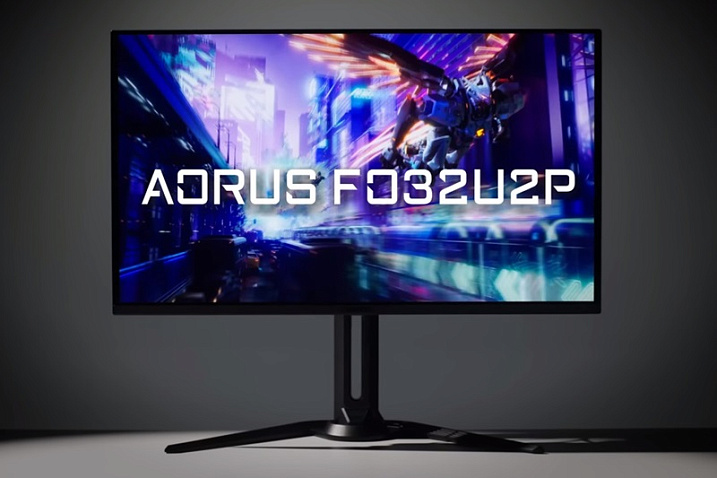 Монитор GIGABYTE AORUS FO32UP получил матрицу QD-OLED, DisplayPort 2.1 и UHBR 20