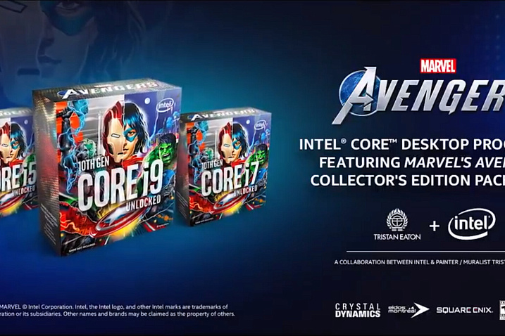Intel официально анонсировала линейку процессоров Marvel's Avengers Collector's Edition