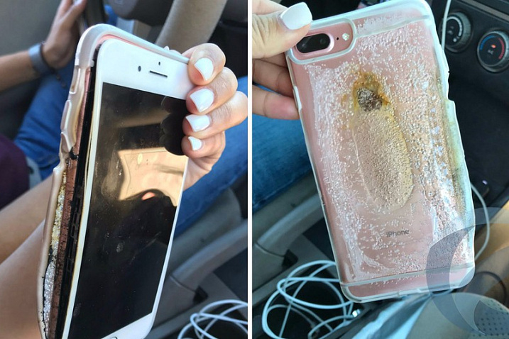 В сети появились жалобы на самовозгорание iPhone 7 Plus