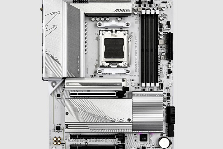 GIGABYTE выпустила белые платы B650 AORUS Elite AX Ice и B650M AORUS Elite AX Ice
