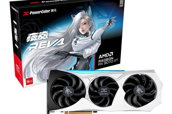 PowerColor выпустила видеокарту Radeon RX 9070 XT Hellhound REVA Edition