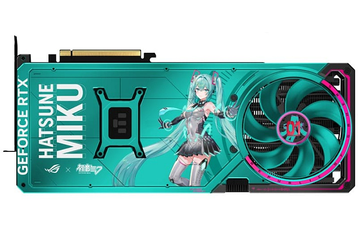 Видеокарта ASUS ROG Astral RTX 5080 Hatsune Miku продаётся вдвое дороже РРЦ
