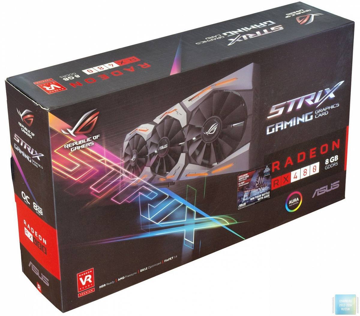 Обзор и тест видеокарты ASUS Radeon RX 480 STRIX (ROG STRIX-RX480-O8G-GAMING)  — i2HARD