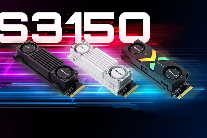 Накопитель PNY CS3150 получил PCIe 5.0 и охлаждение с двумя вентиляторами