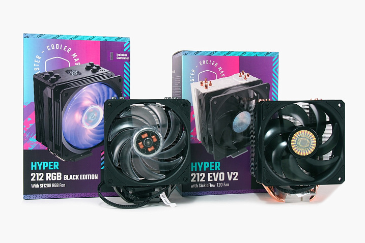 Обзор и тест кулеров CoolerMaster: Hyper 212 EVO V2 и Hyper 212 RGB Black Edition