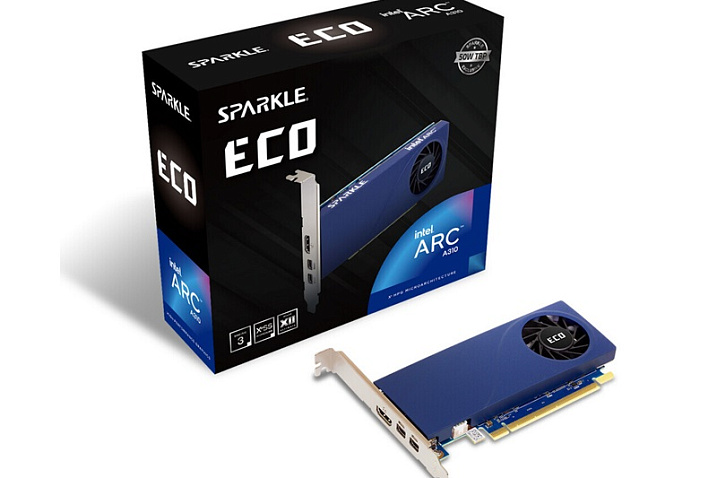 SPARKLE представила низкопрофильные видеокарты Arc A380 GENIE и Arc A310 ECO