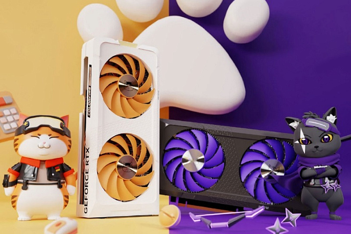 Colorfire выпустила две GeForce RTX 4060 в кошачьем дизайне
