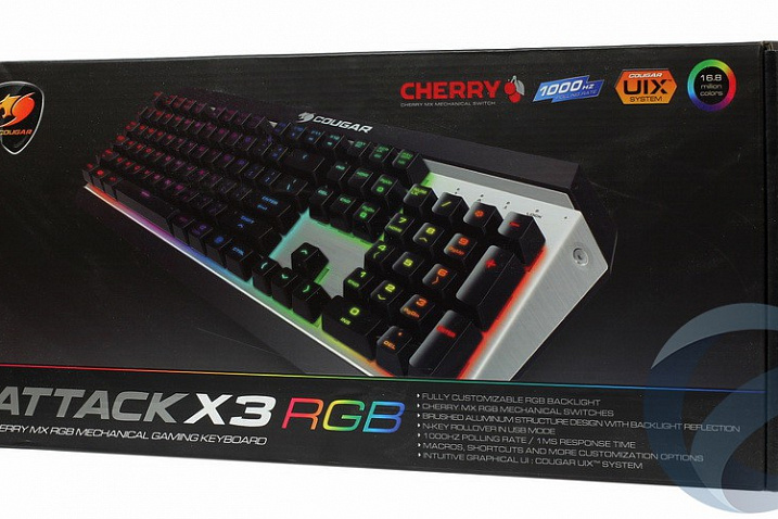Обзор клавиатуры Cougar Attack X3 RGB