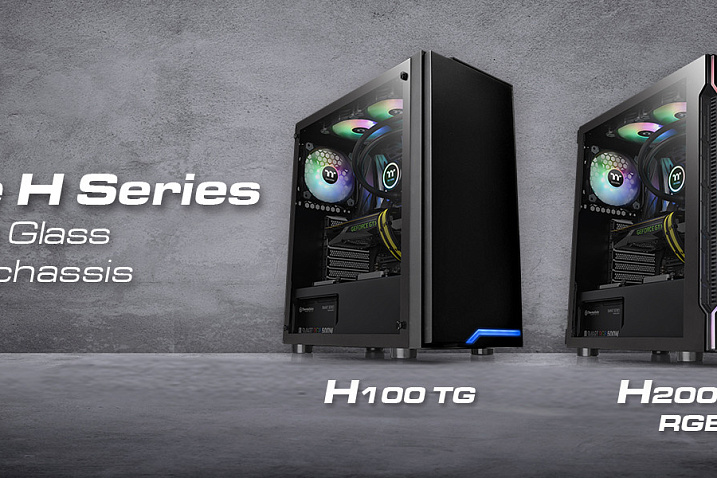 Thermaltake анонсировала линейку корпусов H Series, оборудованных панелями из закаленного стекла