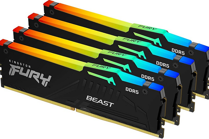 Kingston представила оперативную память FURY Beast RGB DDR5