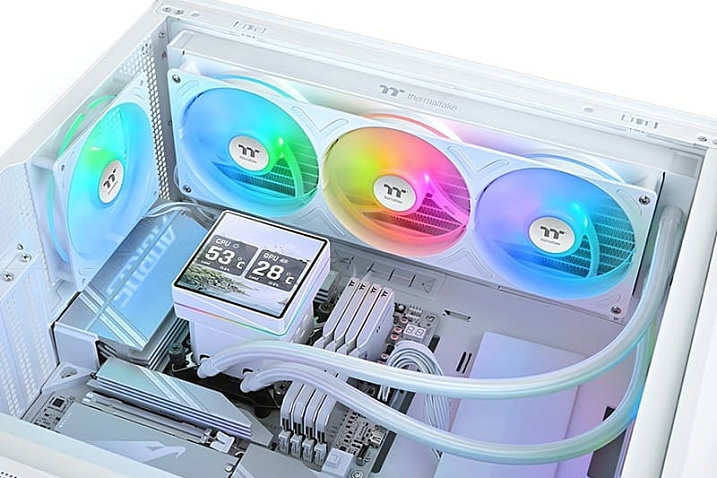Thermaltake показала готовую СЖО TH360 V3 Ultra ARGB Sync Snow Edition