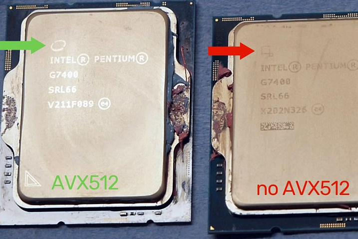 Найден способ быстрого определения наличия поддержки AVX-512 у Intel Alder Lake