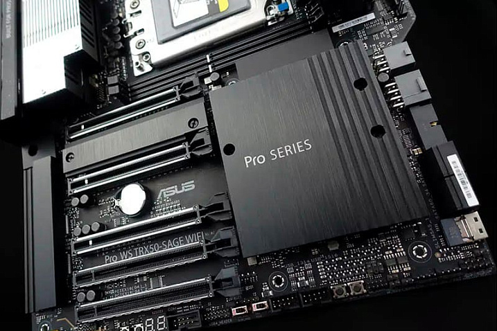  Плата ASUS Pro WS TRX50 SAGE готова к процессорам AMD Threadripper 9000WX