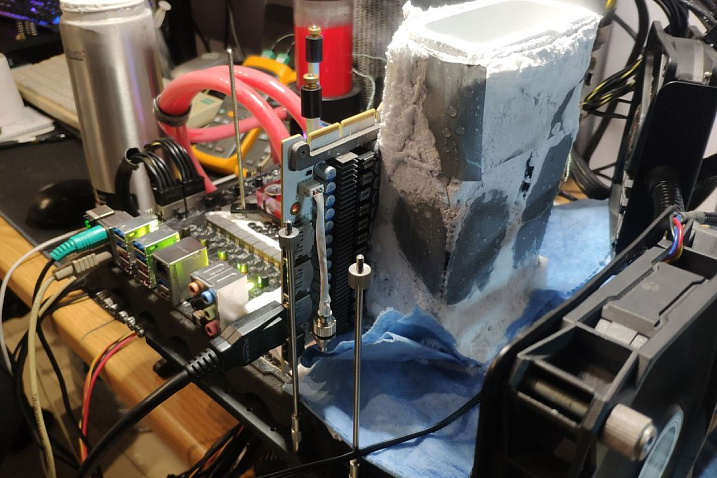 Разогнанная GALAX GeForce RTX 3090 Hall Of Fame поставила сразу 16 мировых рекордов