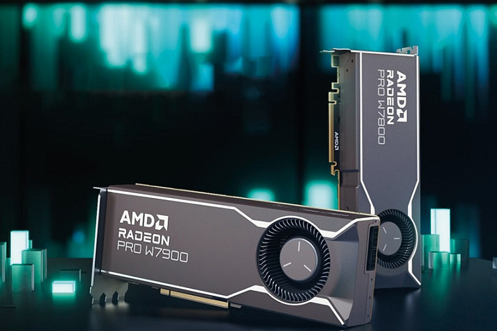 AMD выпустила видеокарты для рабочих станций Radeon Pro W7900 и W7800