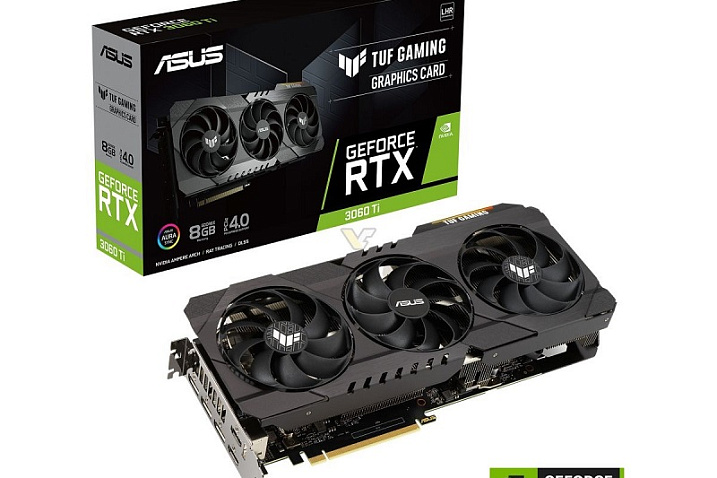 ASUS выпустила TUF Gaming GeForce RTX 3060 Ti с GDDR6X