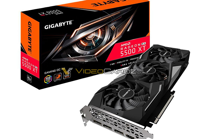 Появились изображения нереференсных вариантов видеокарты AMD Radeon RX 5500 XT от ASRock и Gigabyte