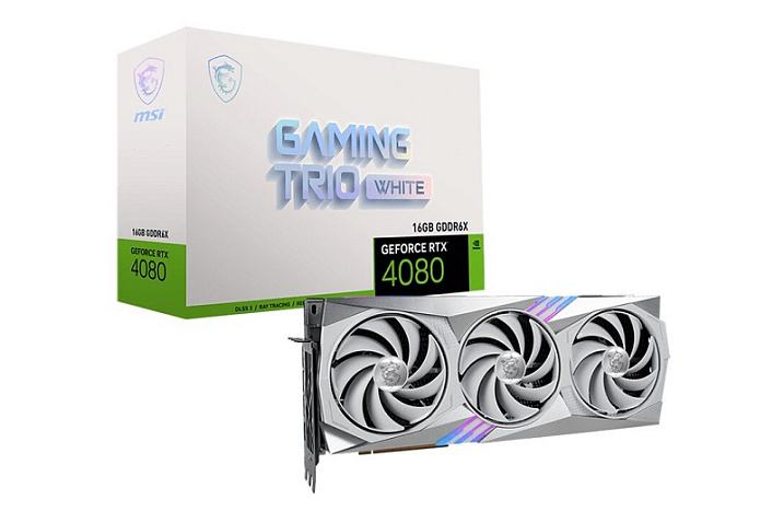 MSI представила видеокарты GeForce RTX 4080/4070 Ti Gaming Trio White