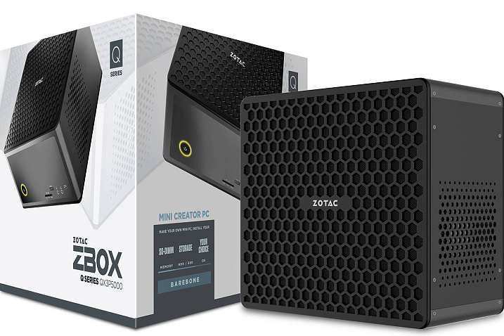 ZOTAC анонсировала выход мини-ПК ZBOX QX на процессоре Xeon и видеокарте Quadro